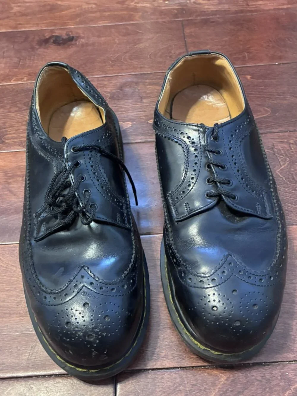 Doc Marten Brogue Wingtips UK10 Black